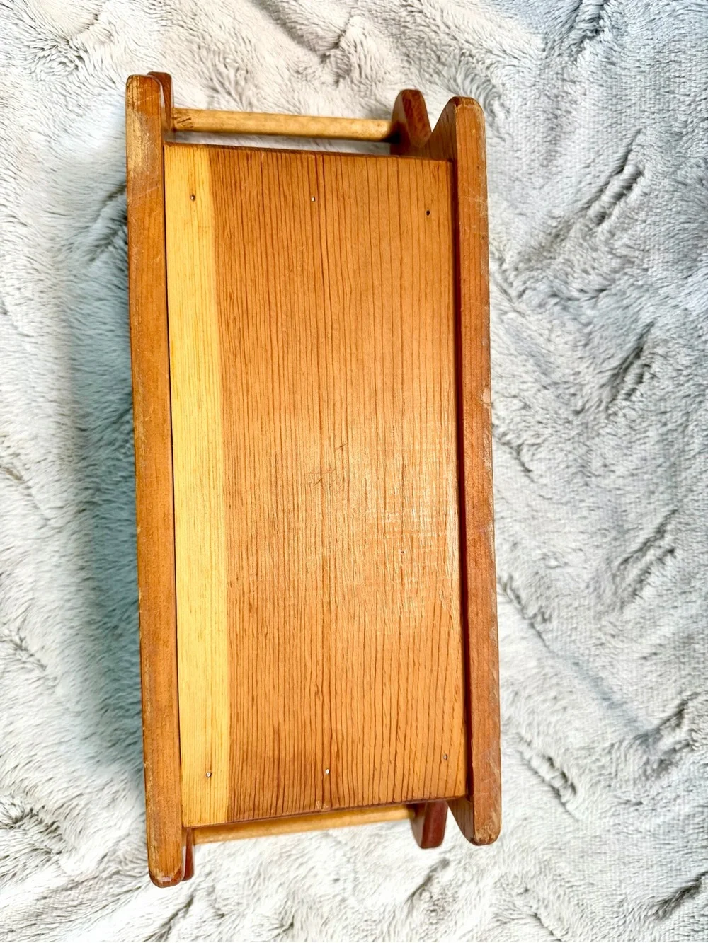 Vintage 1980’s Hand Painted Tole Work Folkloric Wooden Box